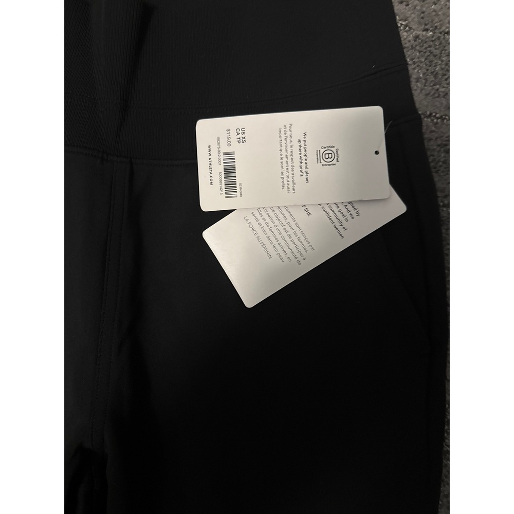 Athleta Venice Pant Black High Rise Wide Leg Athleisure Women's XS - Picture 2 of 7